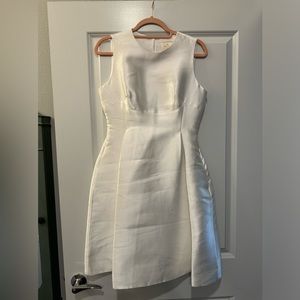 Kate Spade NWT bright white formal bridal collection dress w cupcake type skirt